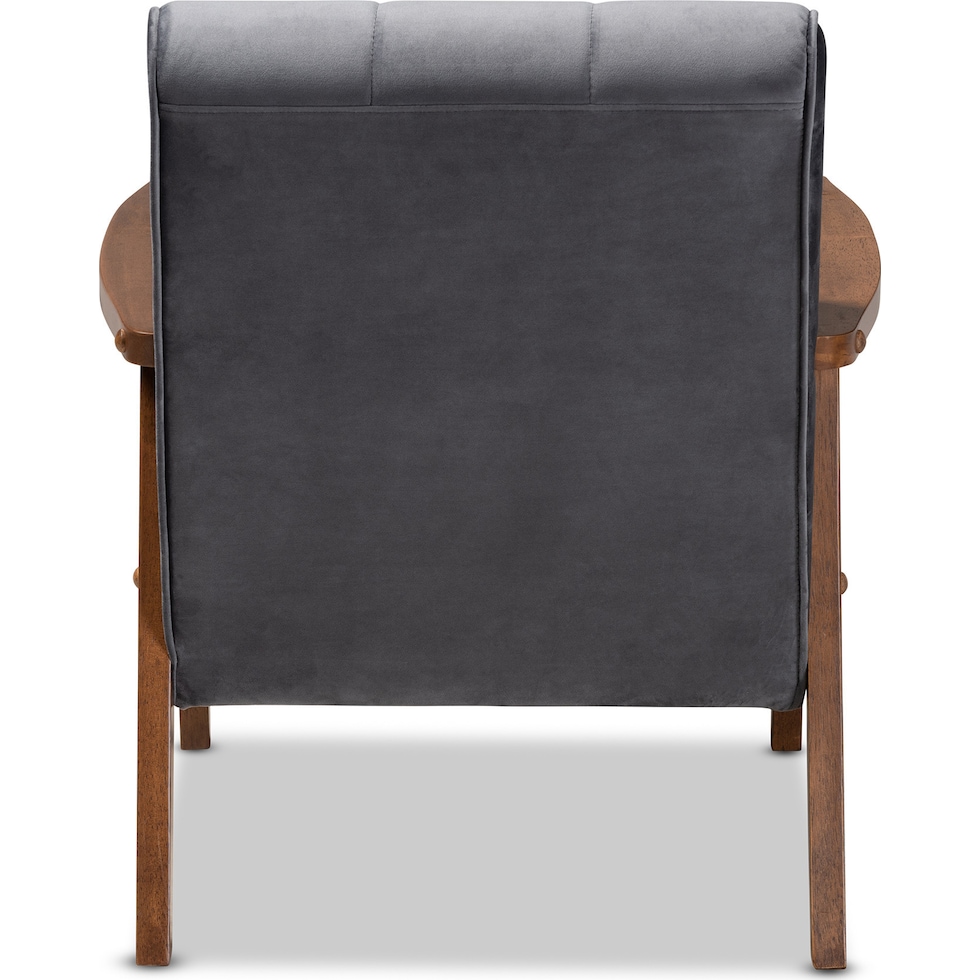 belinda gray accent chair   