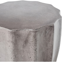 belize gray end table   