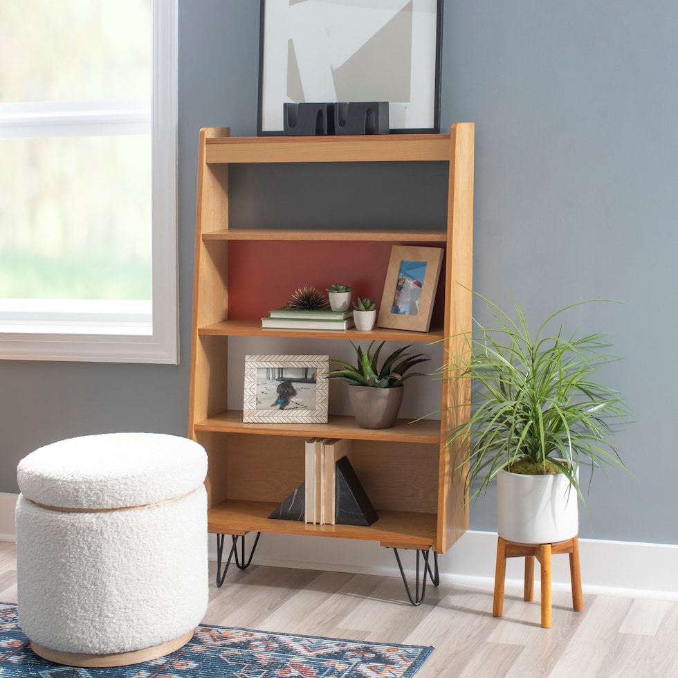 belka light brown bookcase   