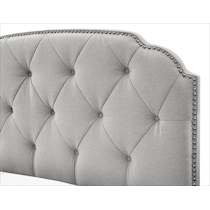 bella marmor gray queen bed   