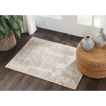 bella rugs ivory gray area rug  x    