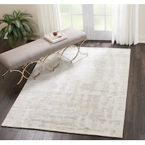 bella rugs ivory gray area rug  x    