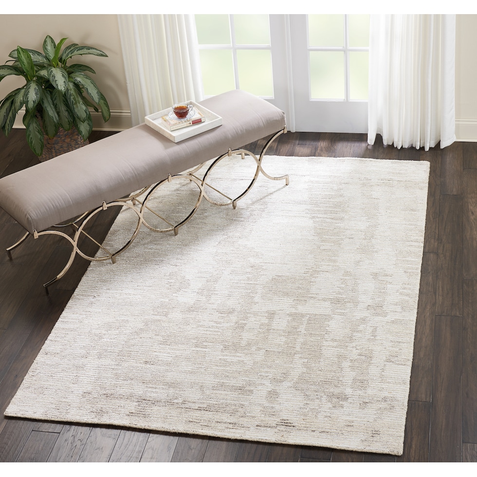 bella rugs ivory gray area rug  x    