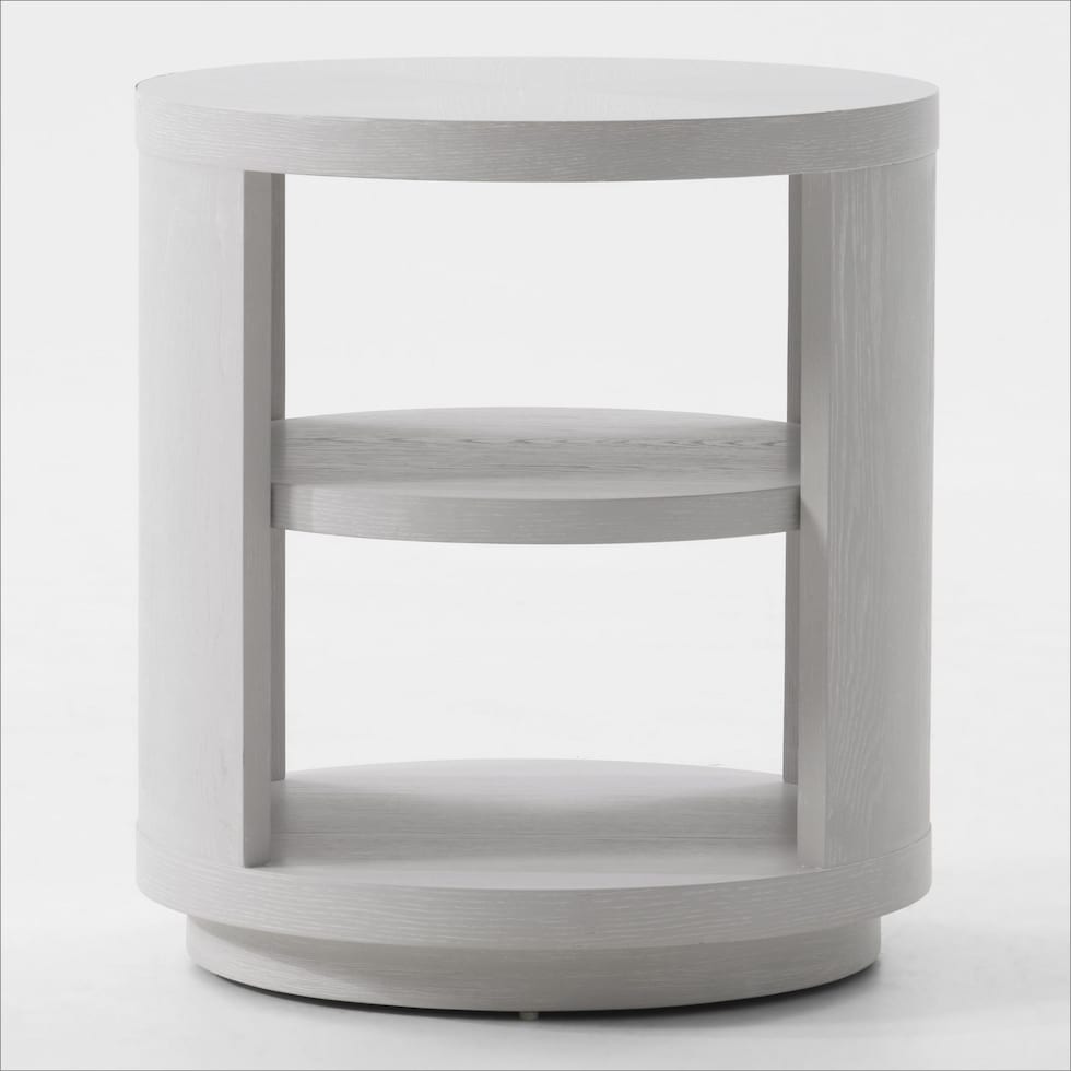 bella tables white chairside table   