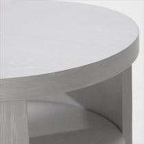 bella tables white chairside table   