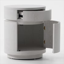 bella tables white end table   