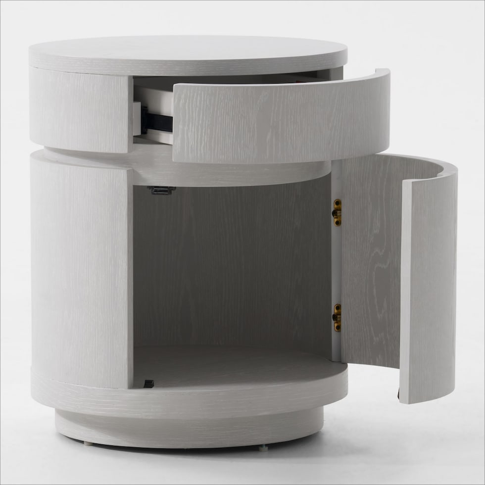 bella tables white end table   