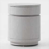 bella tables white end table   