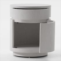 bella tables white end table   