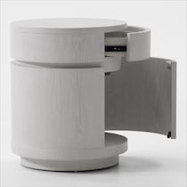bella tables white end table   