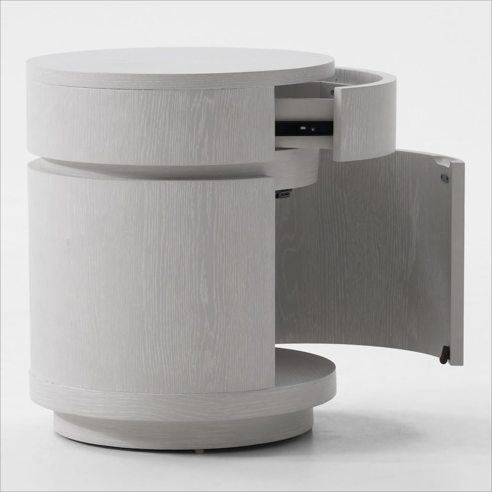 bella tables white end table   
