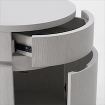 bella tables white end table   