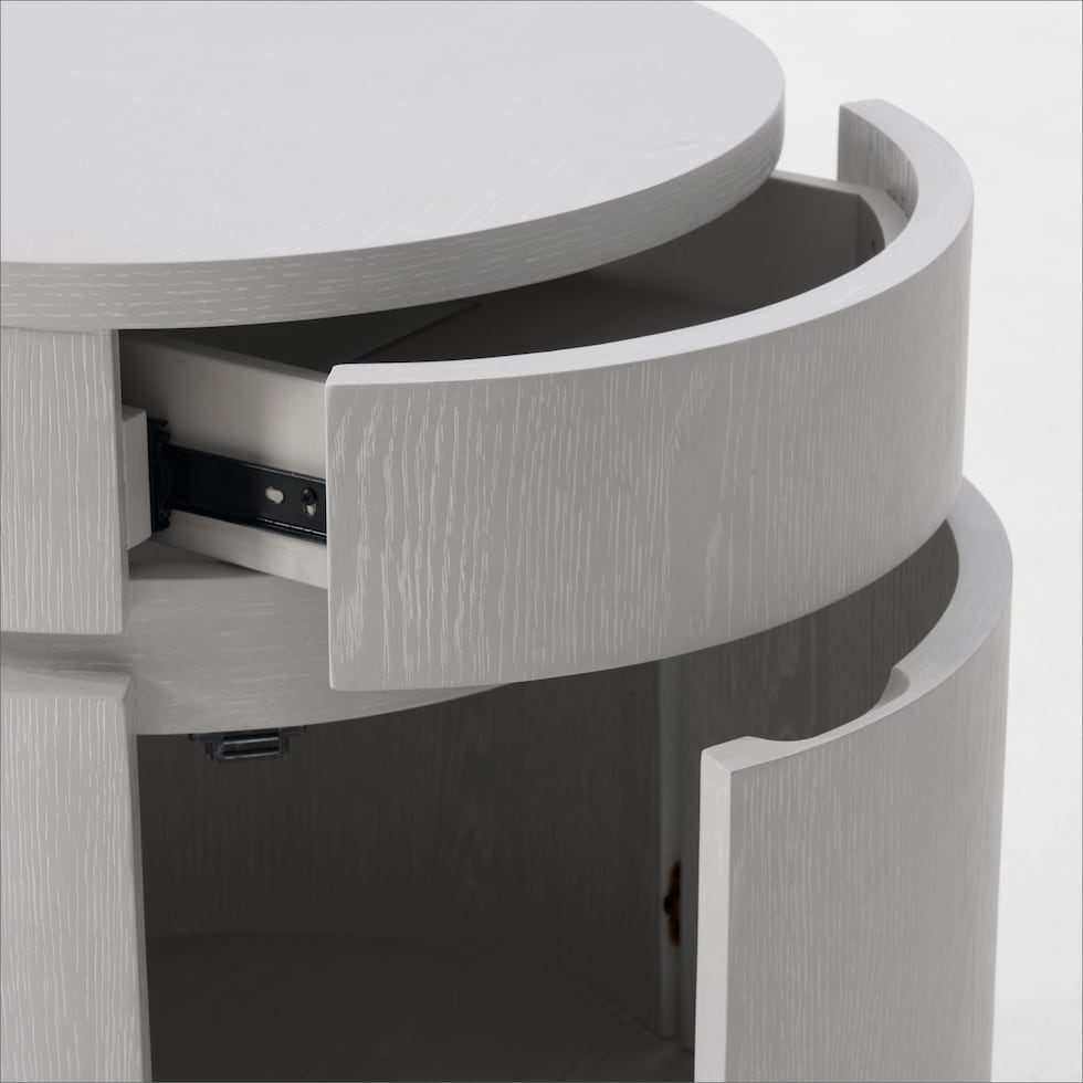 bella tables white end table   