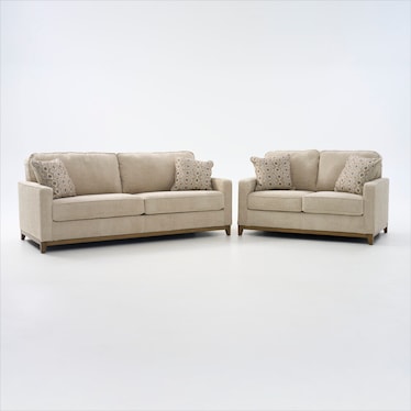 Broyhill Belle Pointe Sofa and Loveseat