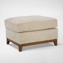 belle pointe neutral ottoman   