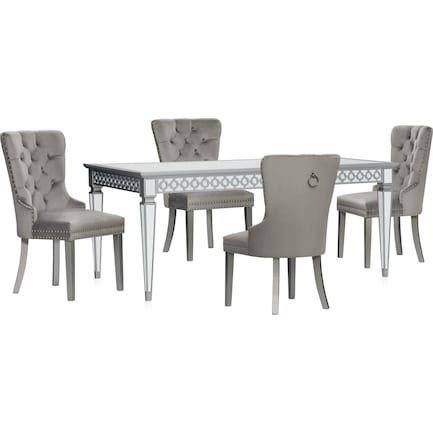 Belle Dining Table and 4 Chairs
