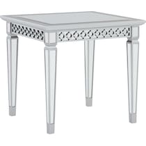 belle silver end table   
