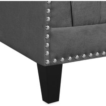 bellevue gray accent chair   