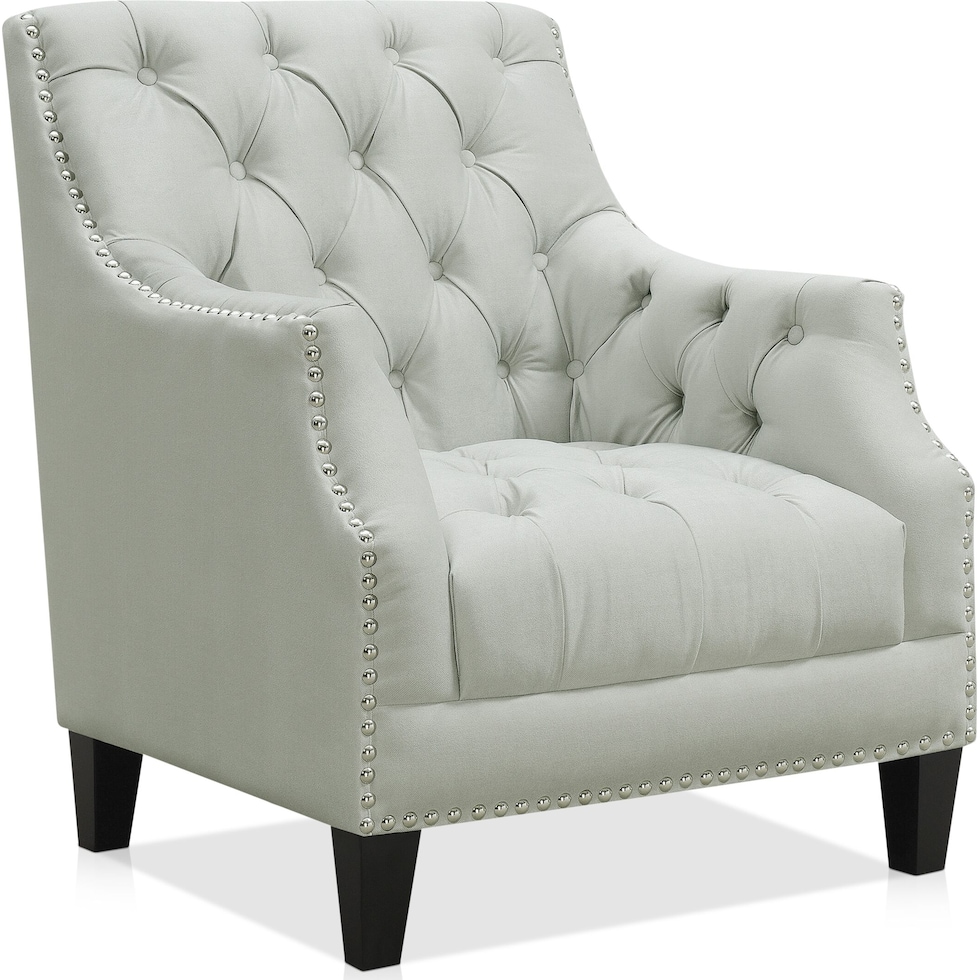 bellevue gray accent chair   