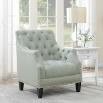 bellevue gray accent chair   