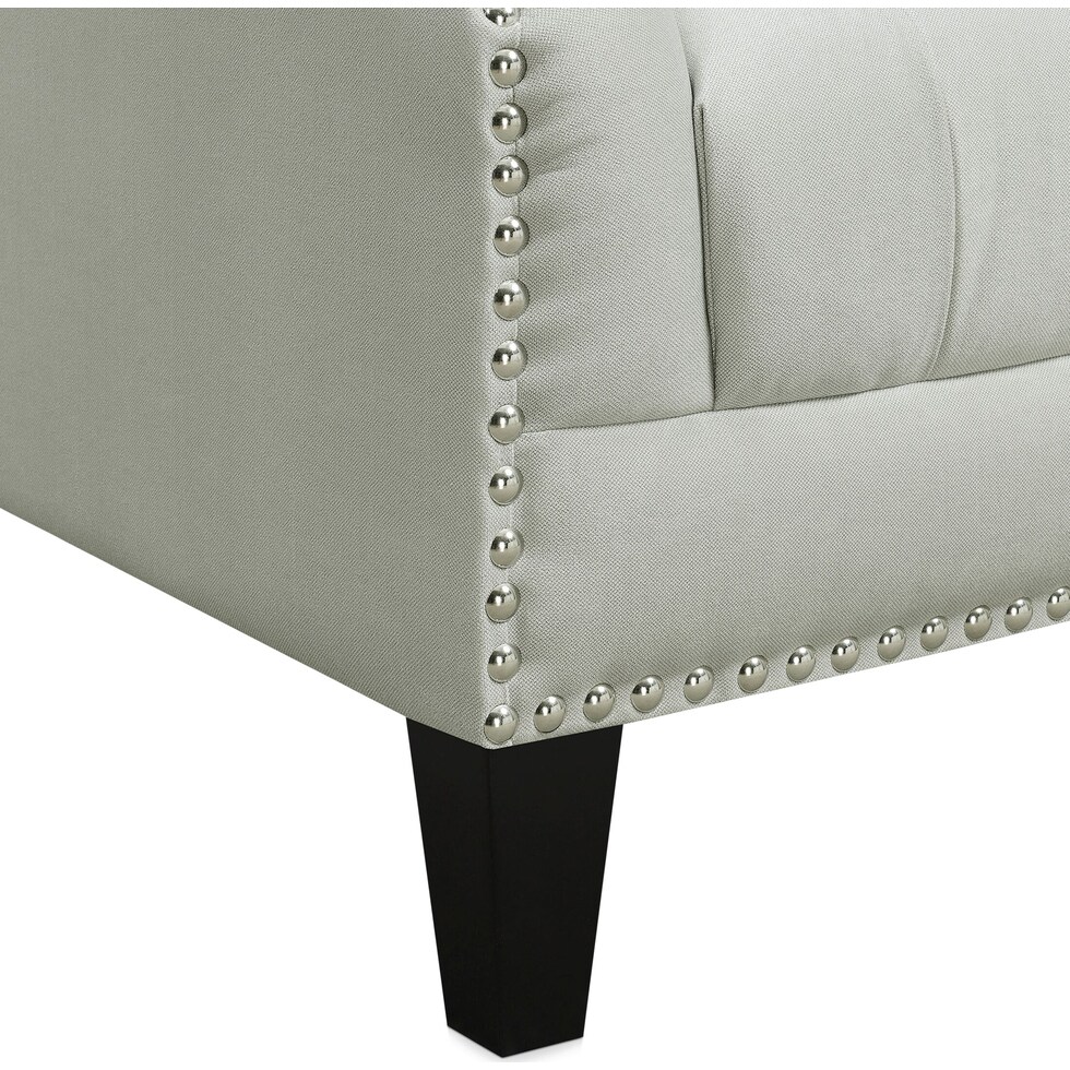 bellevue gray accent chair   