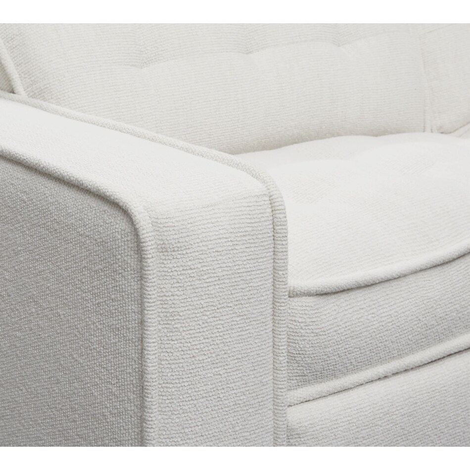 bellini white  pc power reclining sofa   