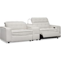 bellini white loveseat   