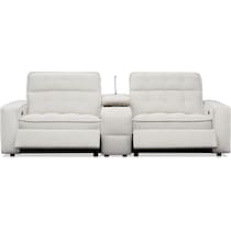 bellini white loveseat   