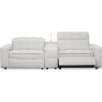 bellini white loveseat   