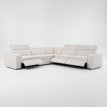 bellini white sectional   