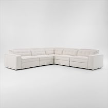 bellini white sectional   