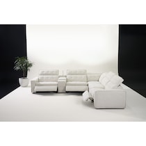 bellini white sectional   