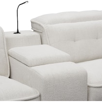 bellini white sectional   