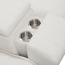 bellini white sectional   