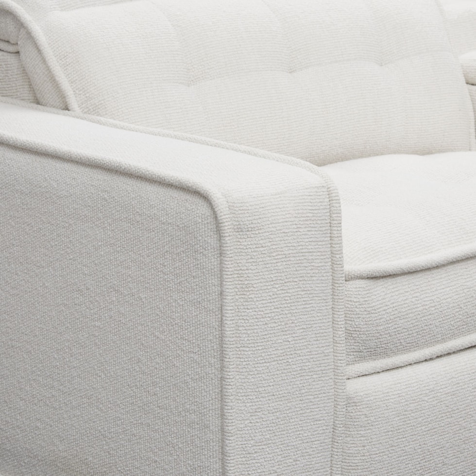 bellini white sectional   