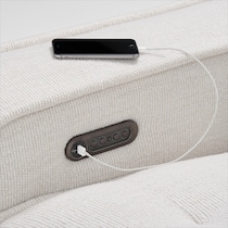 bellini white sectional   