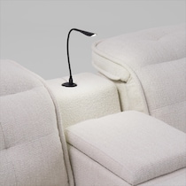 bellini white sectional   