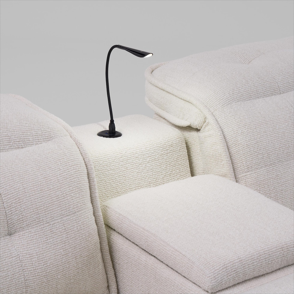 bellini white sectional   