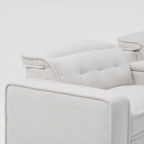 bellini white sectional   