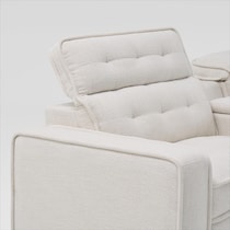 bellini white sectional   