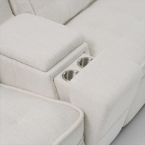 bellini white sectional   