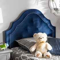 bello blue twin headboard   