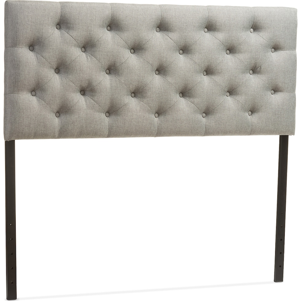 bello gray full headboard   