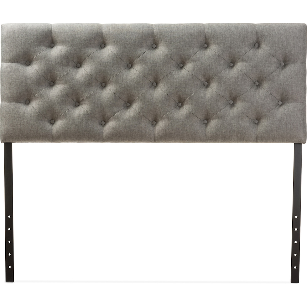 bello gray full headboard   