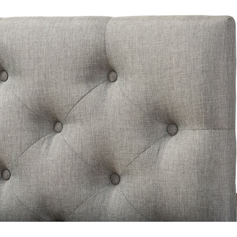 bello gray full headboard   