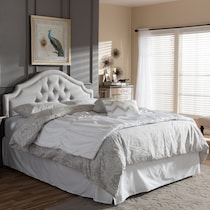 bello gray queen headboard   