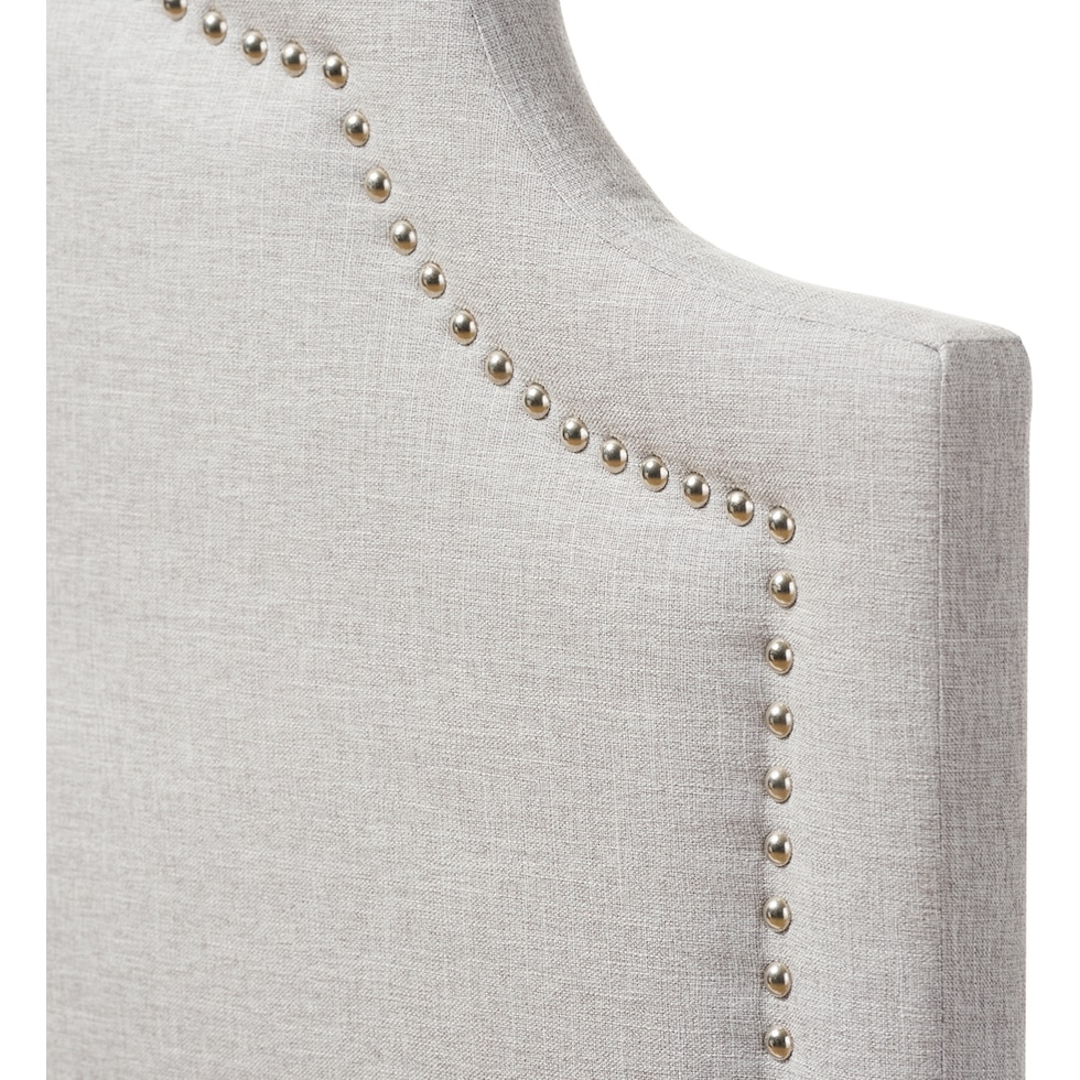 bello gray queen headboard   