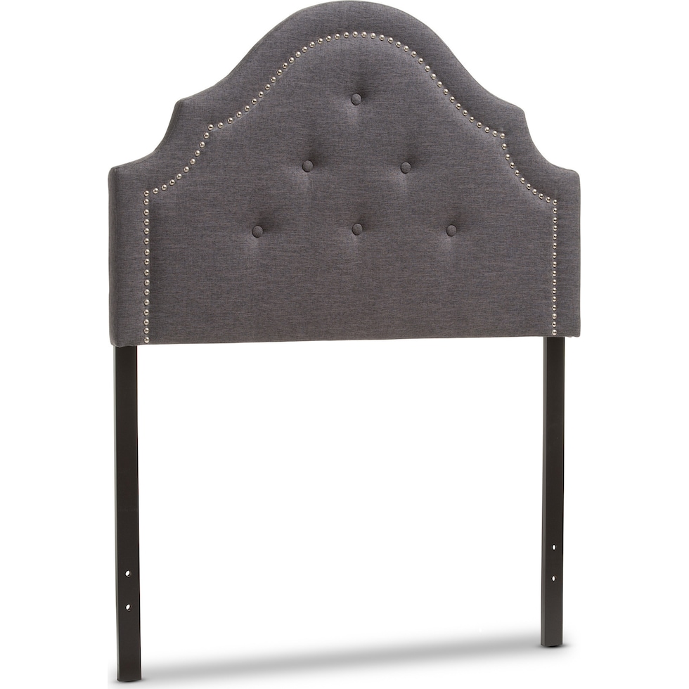 bello gray twin headboard   