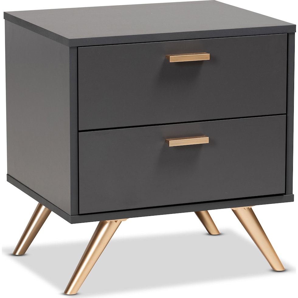 bellona gray nightstand   