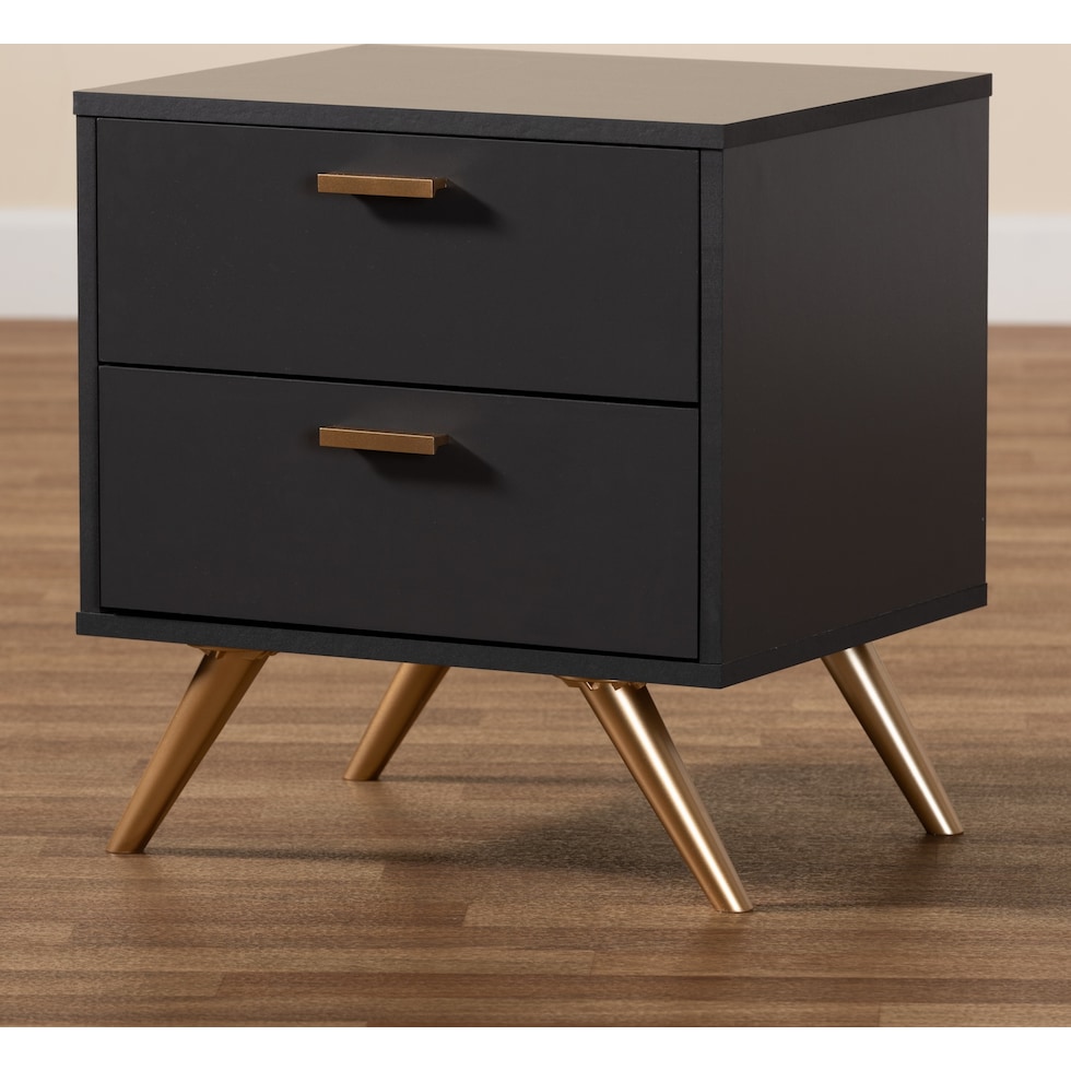 bellona gray nightstand   